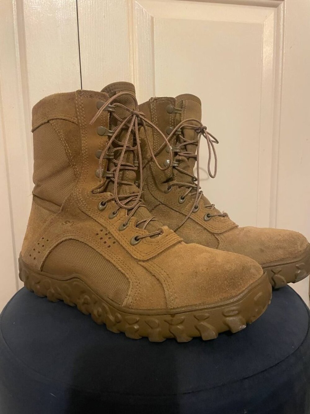 Rocky S2V Tactical Military Boots Men's US 10.5W Coyote Brown Leather made USA
